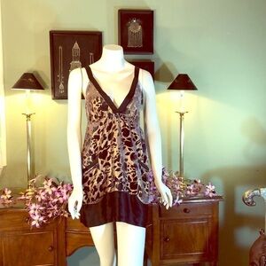 EUC-ANTHROPOLOGIE Hale Bob Shimmery Velvet Dress